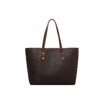 BAODIDAISHU PU Large Capacity Shoulder Bag Tote Regular Women's Coffee/Beige/Black