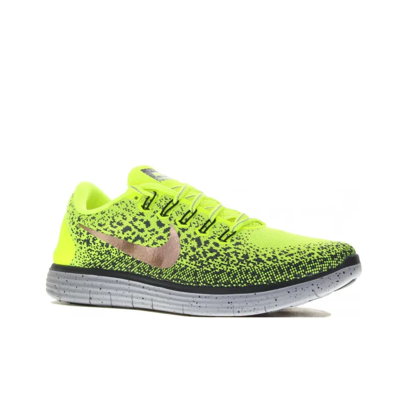 Nike Free Run Distance Shield Volt/Metallic Red Bronze Dark Grey-2
