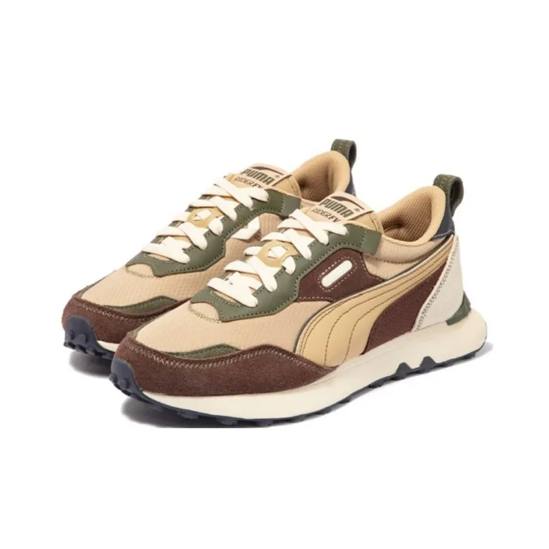 PUMA Rider FV Anti Slip Wear Resistant Low Top Casual Shoes Unisex Tan-2