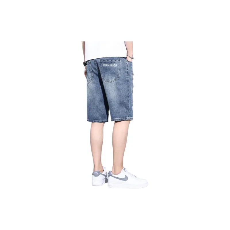 Dme Denim Shorts Men Blue-1