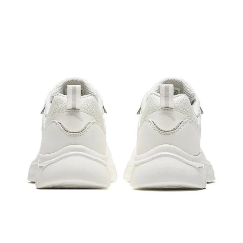 Anta Abrasion Resistant Low Top Running Shoes Men's White-3
