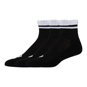 Asics PRACTICE QUARTER 3P Ankle Socks Unisex 3 Pack Black