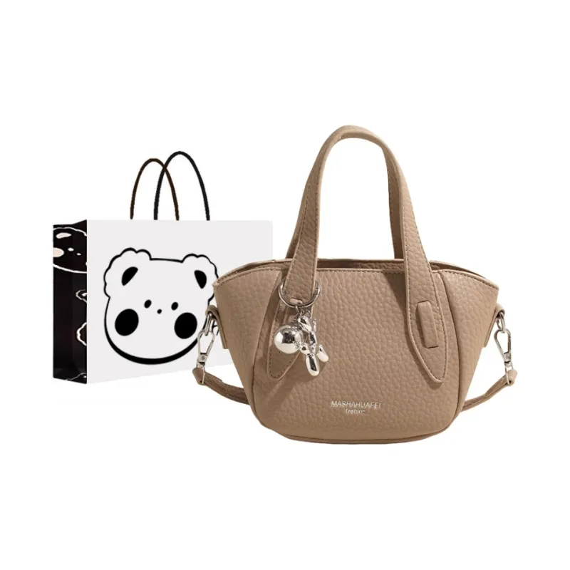 NX DOUGHNUT PU Shoulder Bag, Crossbody Bag, Handbag Regular Women's Ecru/Khaki/Black-7