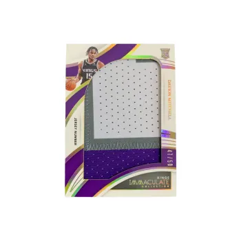PANINI 2021 22 King Rising Stars RC Mitchell Xiaomi Ball Large Window Jersey Patch Star Card Pass Sports Cards 1 Pc