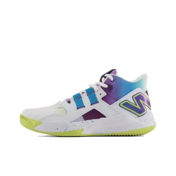 New Balance Coco CG1 Cushioning, Wear Resistant High Top Tennis Shoes Unisex White Purple Blue