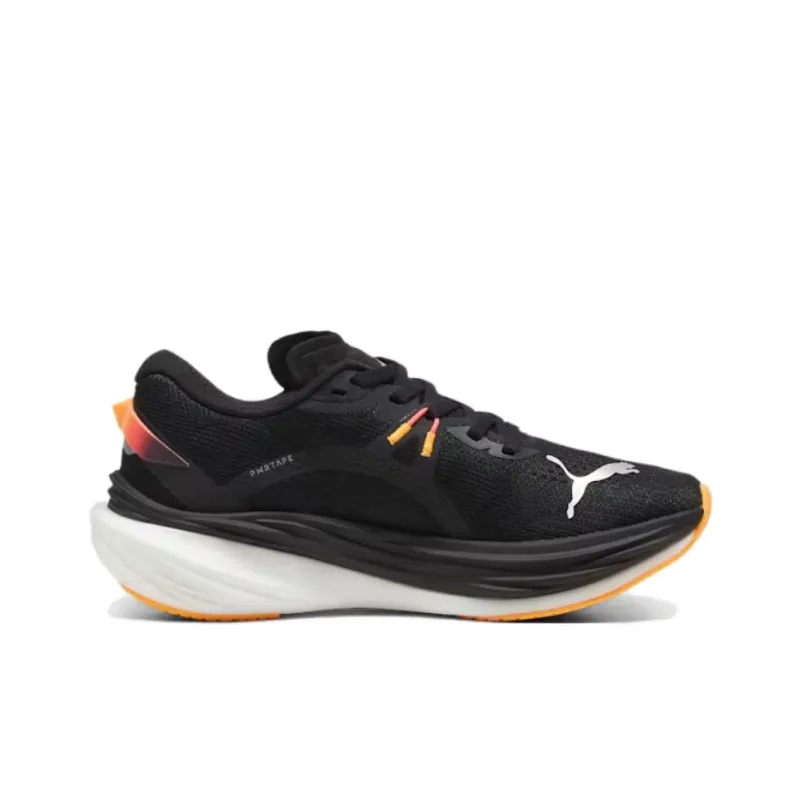 PUMA Deviate NITRO 3 Anti Slip Wear Resistant Low Top Training Running Shoes Men's Black Silver-1