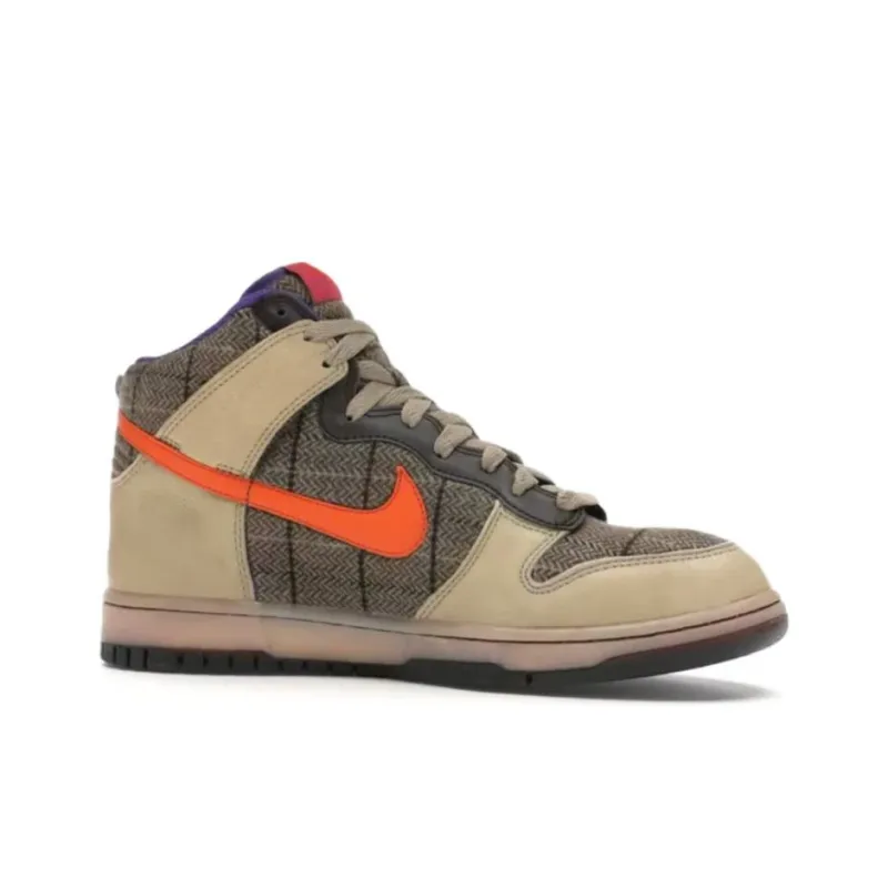Nike Dunk High Premium Tweed Orange Blaze-1