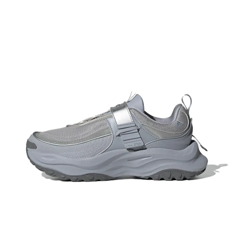 Adidas Maxxwavy Anti Slip Wear Resistant Low Top Casual Running Shoes Women's Silver Gray-0