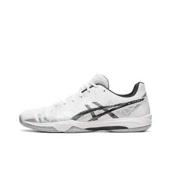 Asics Gel-Fastball Anti-Slip Wear-Resistant Low-Top Training Shoes Unisex White Black