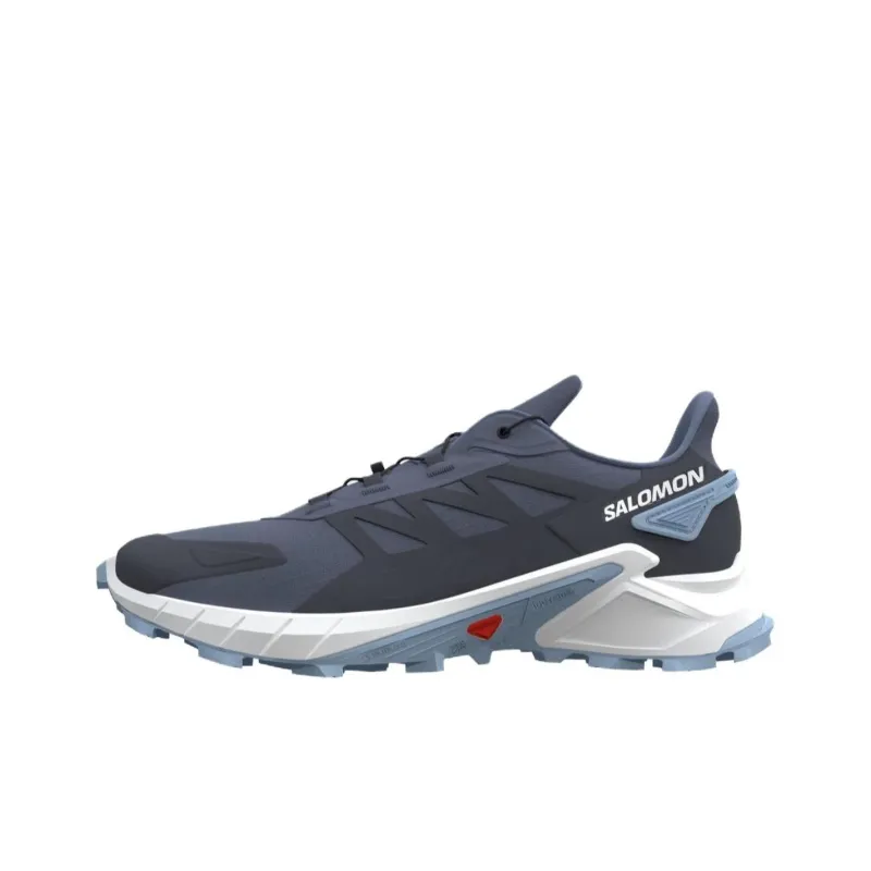 SALOMON Supercross 4 Shock Absorbers With Slip Resistant Features Low Top Running Shoes Women's Dark Blue-0