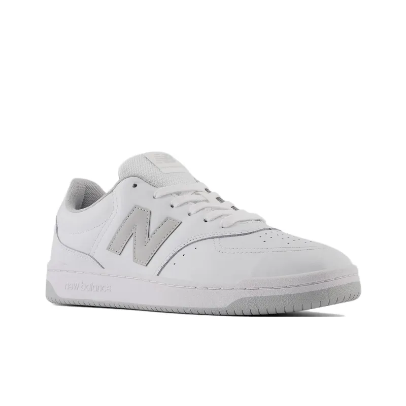 New Balance Anti Slip Wear Resistant Low Top Skateboard Shoes Unisex White Gray-2