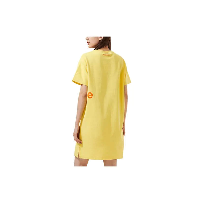 New Balance Short Sleeved Dresses Women's Yellow-2