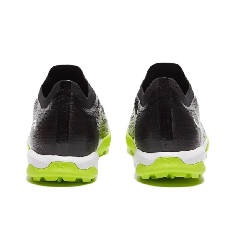 PUMA Ultra 1.3 AG Artificial Ground Artificial Ground Anti Slip Wear Resistant Soccer Shoes Men's Black Green White-3