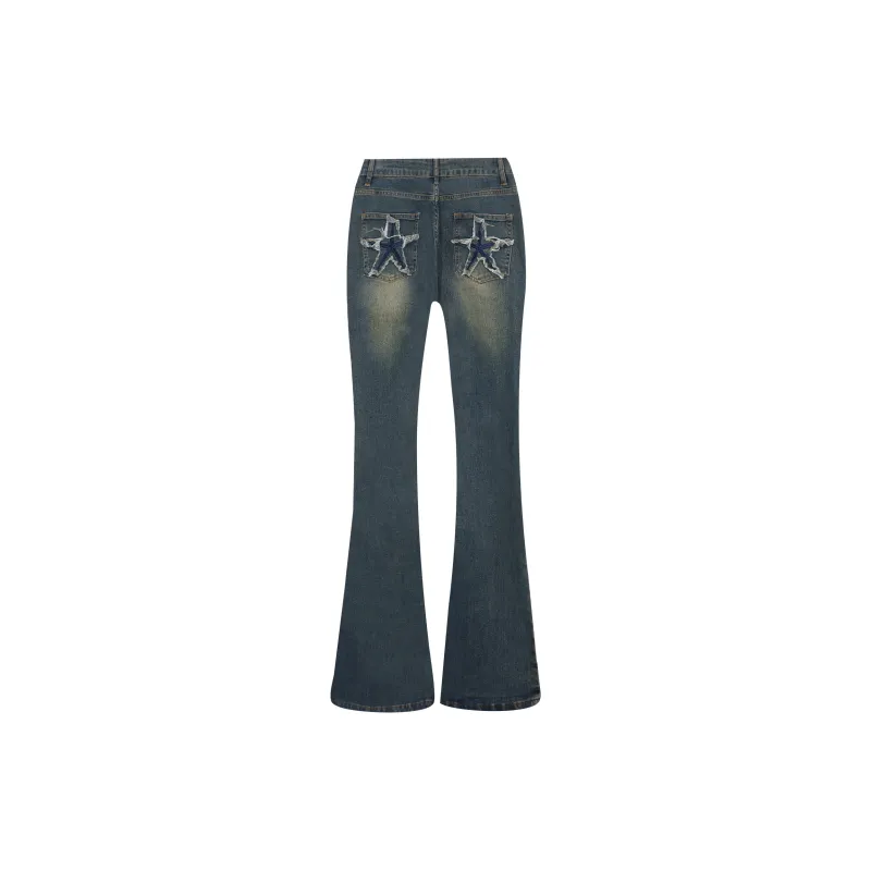 RUMMANDY Jeans Women's Dark Blue-1