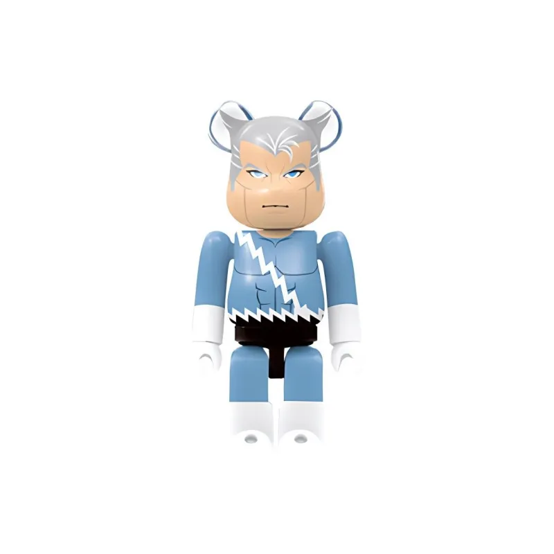 BE@RBRICK 100% Happy X MEN X Men Quicksilver & Iceman Trendy Figures 7cm-0