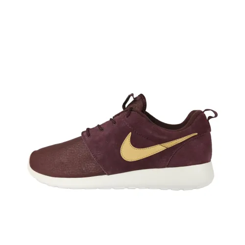 Nike Roshe One Suede Mahogany Metallic Gold