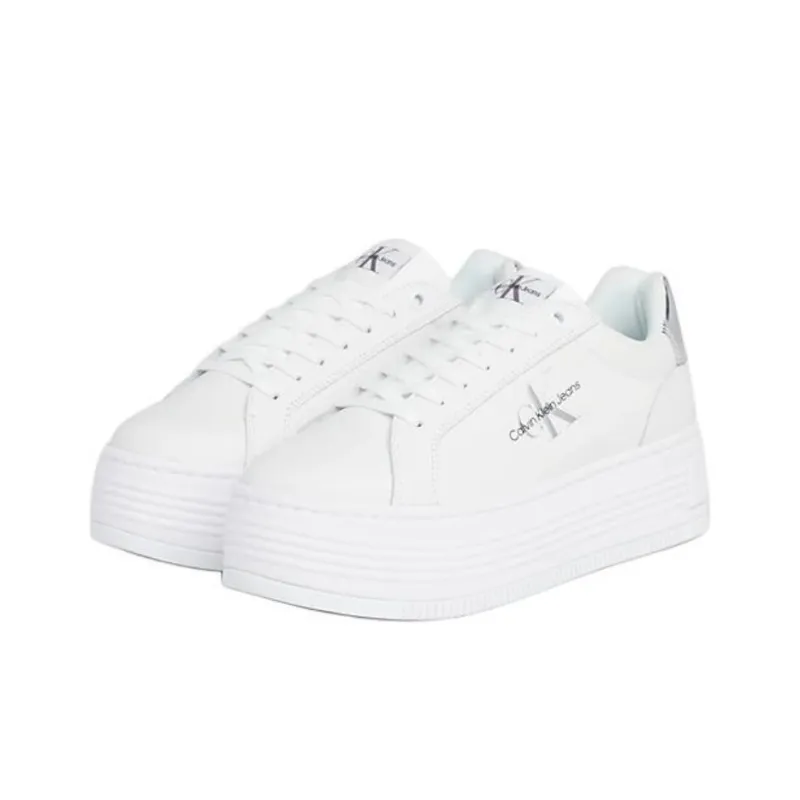 CKJ CALVIN KLEIN JEANS Low Top Casual Shoes Women's White-2