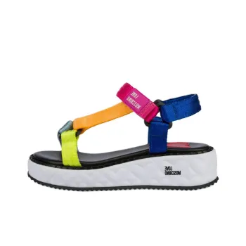 MOSCHINO Heart Love Beach Sandals 5.5cm Women's Multicolor