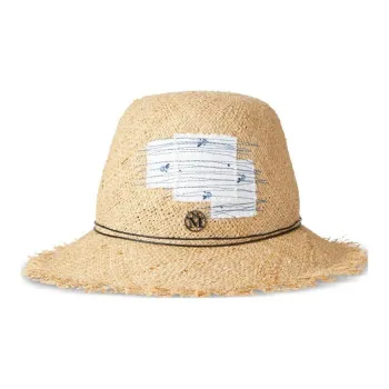 Maison Michel Candice Straw Fedora Hat