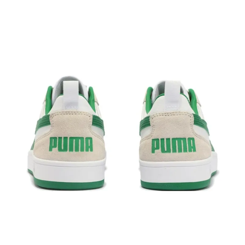 PUMA DRIBBLE Anti Slip Wear Resistant Low Top Casual Shoes Unisex White Green-3