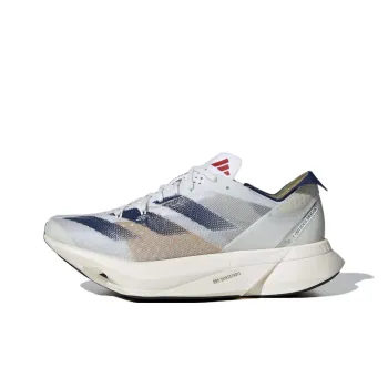 Adidas Adizero Adios Pro 3 Anti Slip Wear Resistant Low Top Casual Running Shoes Women's Gray White