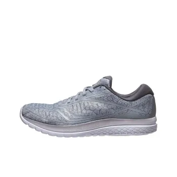 Saucony Kinvara 10 Slip-Resistant Low-Top Running Shoes Men's Crackle Mist Gray