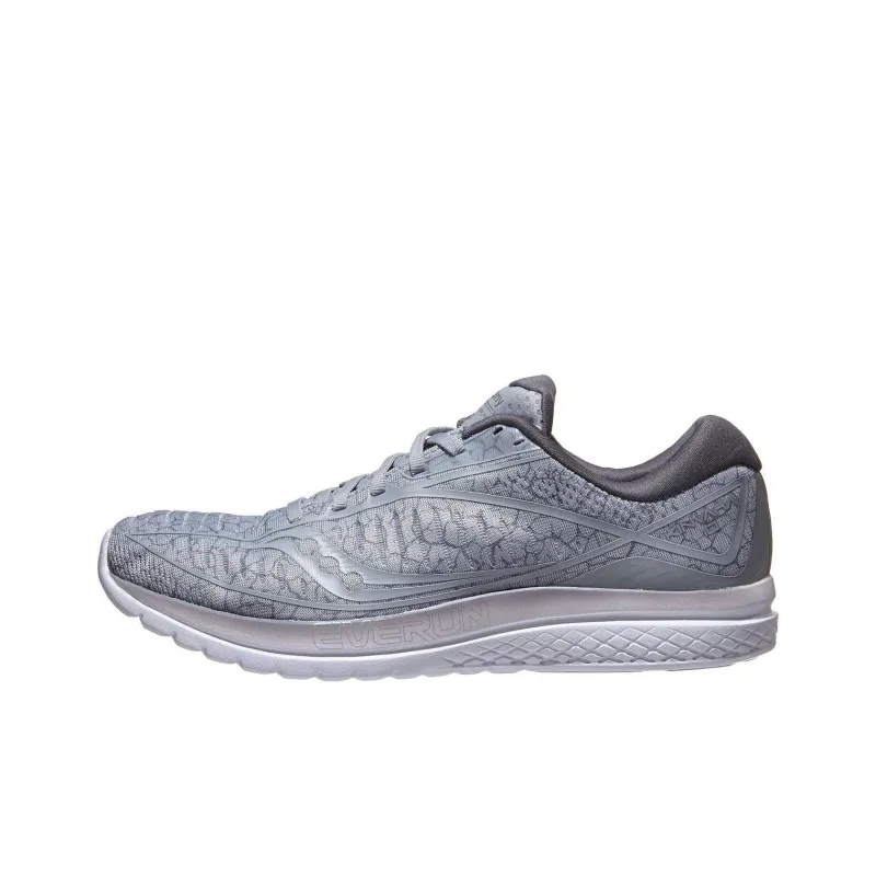 Saucony Kinvara 10 Slip-Resistant Low-Top Running Shoes Men's Crackle Mist Gray-0