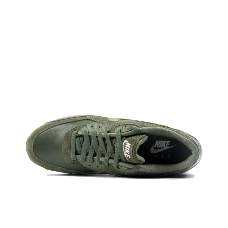 Nike Air Max 90 Low Top Running Shoes Men's Army Green-2