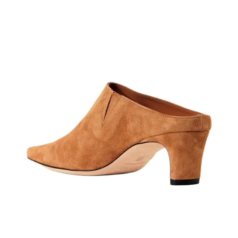 Staud Closed Toe Slippers 5.5cm Women's Brown-2