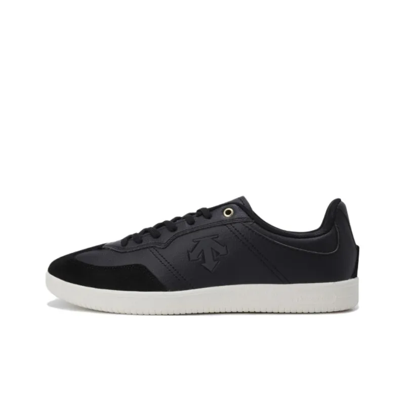 DESCENTE Edge Coat Anti Slip Wear Resistant Low Top Skateboard Shoes Unisex Black-0