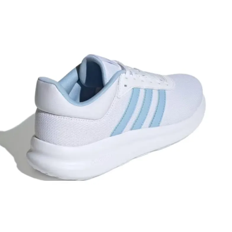 Adidas LITE RACER 4.0 Anti-Slip Wear-Resistant Low-Top Casual Running Shoes Women's White Blue-3