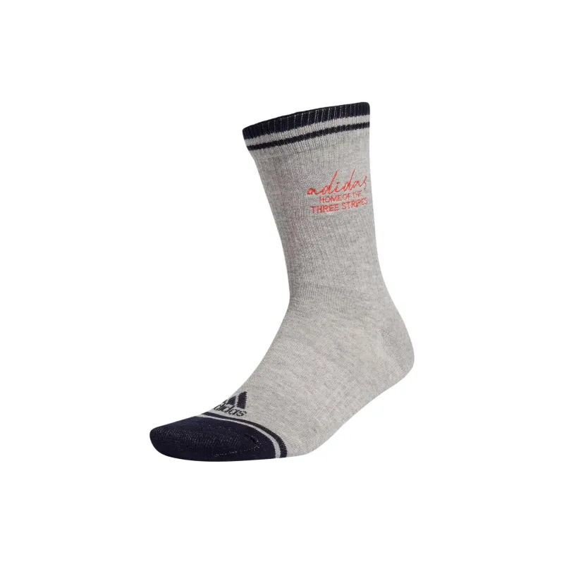 Adidas Sportswear COLLEGIATE EMBROIDERED Mid Calf Socks Unisex 1 Pack Medium Heather Gray-0
