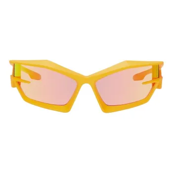 GIVENCHY Plastic Irregular Shape Sunglasses Unisex Yellow