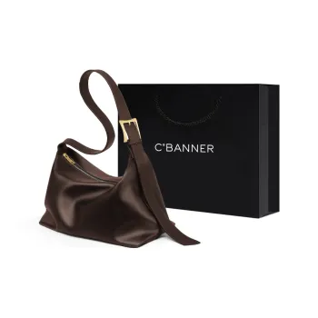 C°BANNER Cow Leather Tote Bag, Shopping Bag, Crossbody Bag, Shoulder Bag Women's Coffee/Caramel