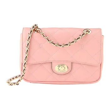 GUESS Polyurethane Shoulder Bag Crossbody Bag Regular Women's Light Pink