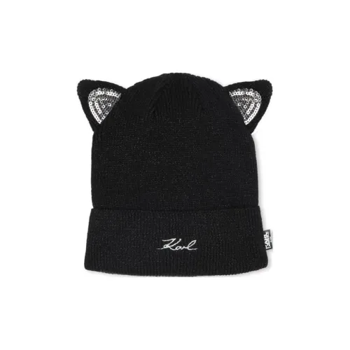 KARL LAGERFELD / Karl Lagerfeld Jeans Sequinned Cat Ears Beanie
