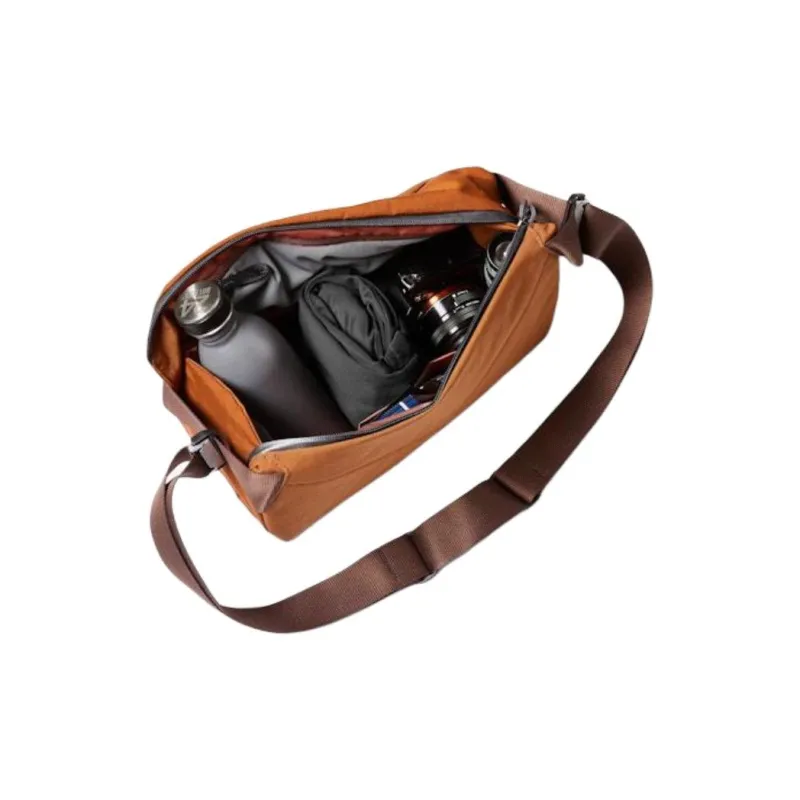 BELLROY Recycled Waterproof Woven Fabric Fanny Pack, Sling Bag, Crossbody Bag Unisex Ginger Yellow-5