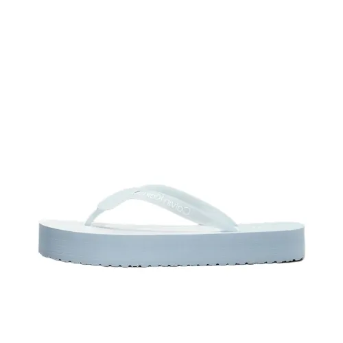 CKJ CALVIN KLEIN JEANS Slip-Resistant Flip Flops Women's Blue