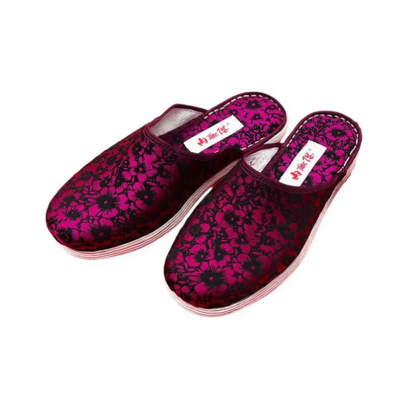 Neiliansheng Odor Resistant Abrasion Resistant Wrap toe Slippers Women's Purple-1