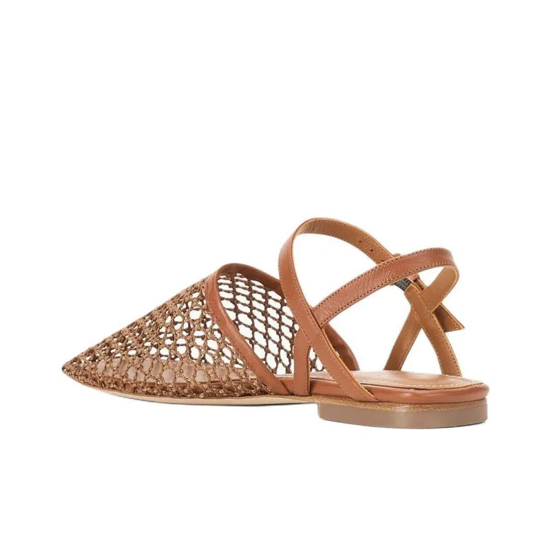 Staud Rete One Strap Sandals Women's Umber-3