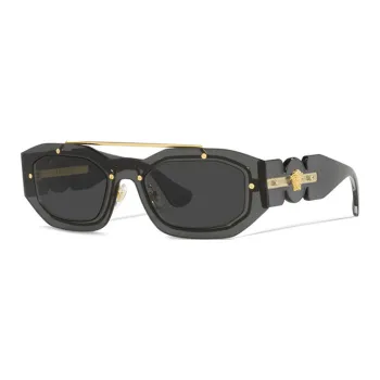 VERSACE Metal Aviator Sunglasses Men's Black