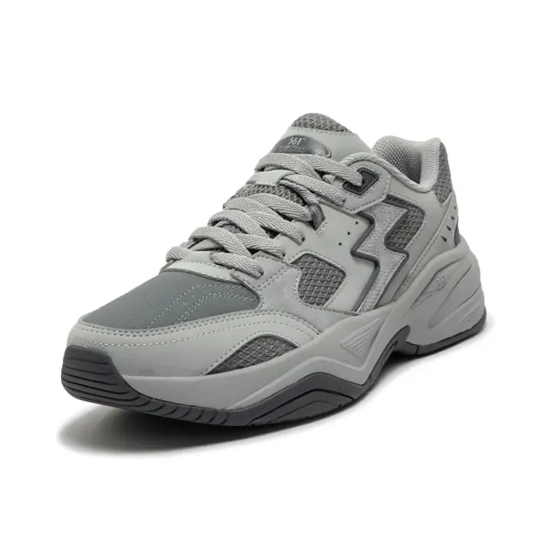361° Sailing Series Wear-Resistant Slip-Resistant Low-Top Chunky Sneakers Men's Gray-1