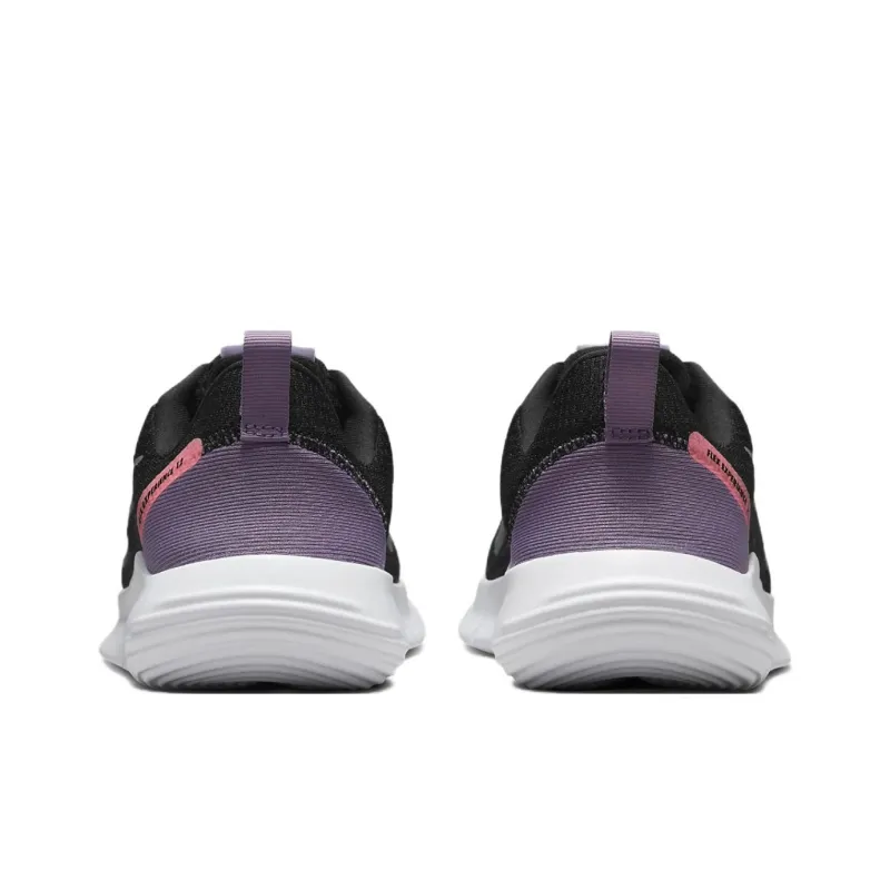 Nike Flex Experience Run 12 Anti Slip Wear Resistant Low Top Casual Running Shoes Women's Black White Pink-3
