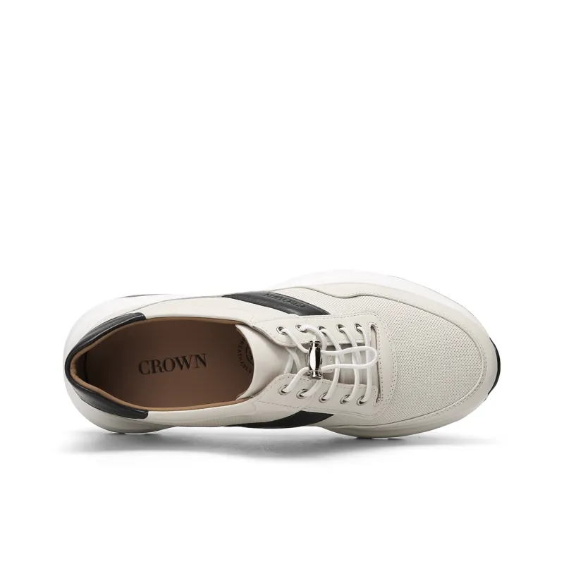 CROWN Men's Casual Shoes Men's One Yard Larger-2