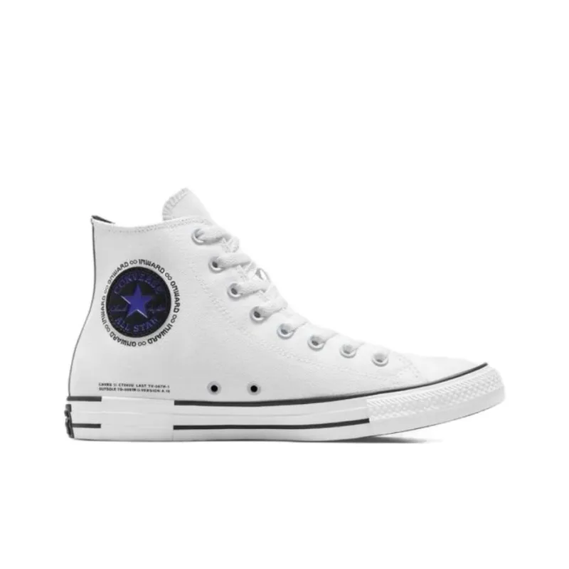 Converse Chuck Taylor All Star Durable Breathable High Top Canvas Shoes Men's White-1