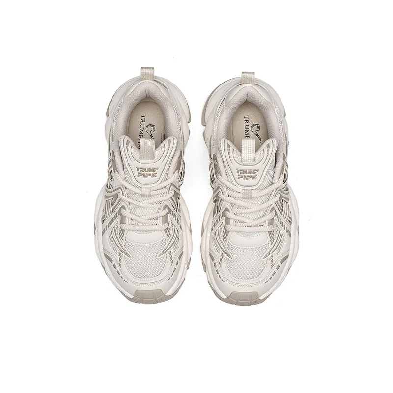 TRUMPPIPE Wear-Resistant Lightweight Height Increasing Chunky Sneakers Unisex-16