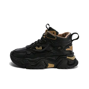 Tonlion Cushioning Anti Slip And Wear Resistant Height Increasing Mid Top Chunky Sneakers Men's
