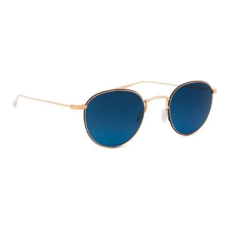 BARTON PERREIRA Round Sunglasses Men's Gold-2