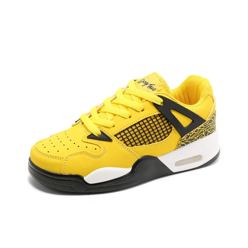 LIANGHUO Slip Resistant Cushioning Wear Resistant Low Top Skateboard Shoes Unisex Electric-1