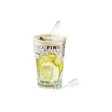 [Personal Use-Economy Choice]Glass Straw Cup (White)